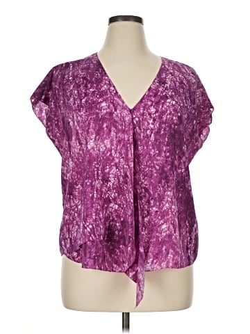 RACHEL Rachel Roy Short Sleeve Blouse (view 1)