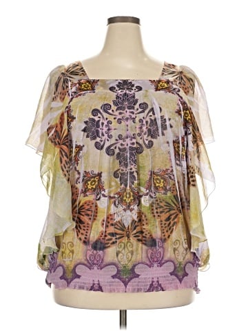 One World Short Sleeve Blouse (view 1)