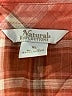 Natural Reflections 100% Cotton Plaid Orange Long Sleeve Button-Down Shirt Size XL - photo 7