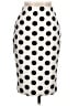 Shein Polka Dots Ivory Formal Skirt Size L - photo 1