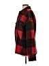 Anine Bing Plaid Red Wool Coat Size L - photo 5