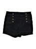Cello Jeans Solid Black Shorts Size S - photo 1