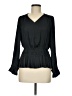Catherine Malandrino 100% Polyester Black Long Sleeve Blouse Size M (petite) - photo 1