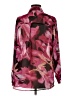 Shein 100% Polyester Floral Burgundy Long Sleeve Blouse Size 6 - photo 2