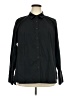 Lane Bryant Black Long Sleeve Button-Down Shirt Size 20 - photo 1