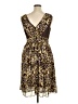 Avenue 100% Polyester Animal Print Gold Cocktail Dress Size 14 Plus - photo 2