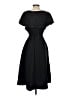 Assorted Brands 100% Rayon Solid Black Casual Dress Size S - photo 2