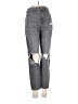 American Eagle Outfitters 100% Cotton Color Block Gray Jeans Size 2 - photo 1