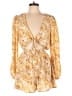 Forever 21 100% Polyester Paisley Yellow Romper Size L - photo 1