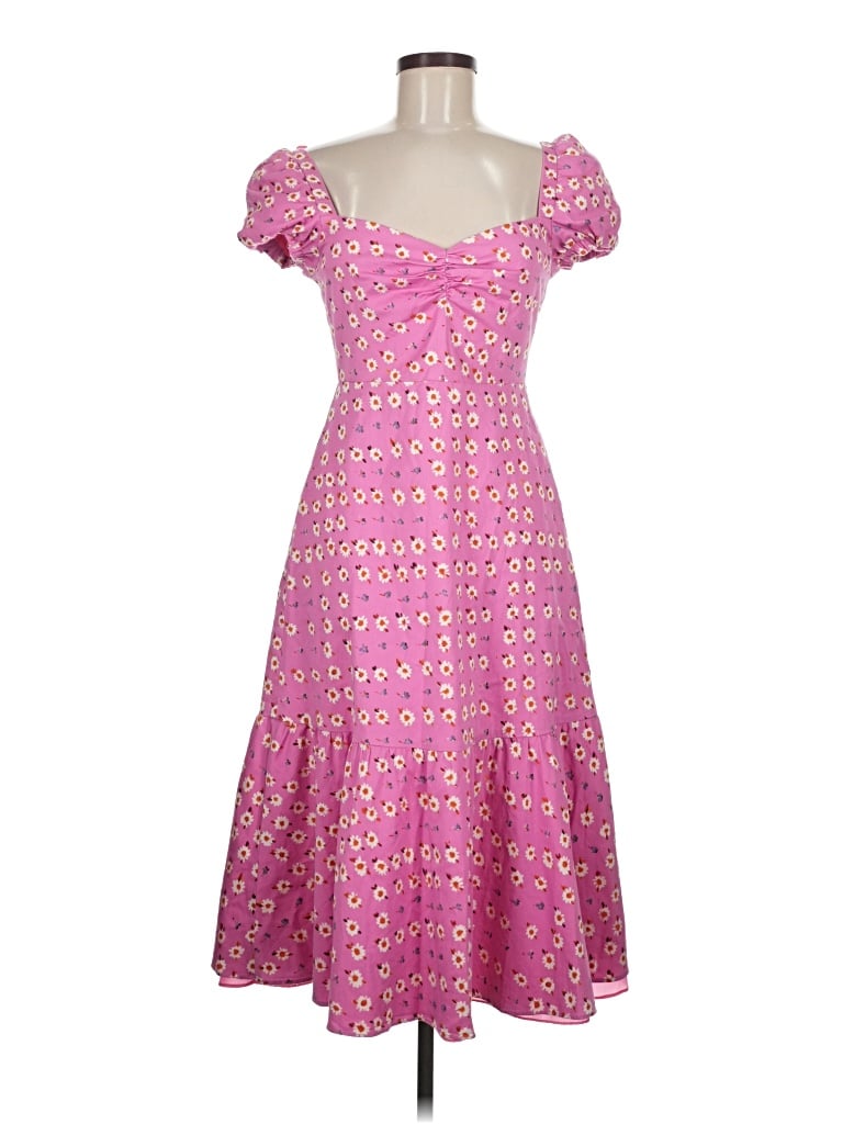 Pre-owned Autumn Adeigbo Cocktail Dress In Pink