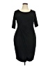 Signature Solid Black Cocktail Dress Size 18 - photo 1