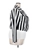 Dots 100% Polyester Stripes Silver 3/4 Sleeve Blouse Size 20 - photo 4