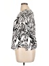 Tahari 100% Cotton Graphic Silver Short Sleeve Top Size 1X - photo 5