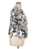 Tahari 100% Cotton Graphic Silver Short Sleeve Top Size 1X - photo 4