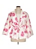 Ashley Stewart 100% Polyester Floral Ivory Blazer Size 16 Plus - photo 1