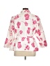Ashley Stewart 100% Polyester Floral Ivory Blazer Size 16 Plus - photo 2