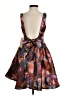 Katia Rae Floral Brown Cocktail Dress Size XS - photo 2
