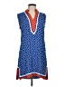 Escapada 100% Rayon Print Blue Casual Dress Size M - photo 1