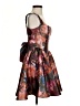 Katia Rae Floral Brown Cocktail Dress Size XS - photo 4