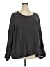 Flax 100% Linen Gray Long Sleeve Blouse Size 26 (3G) - photo 1