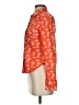 Levi's 100% Cotton Print Orange Long Sleeve Blouse Size S - photo 5