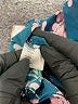 Intermix 100% Silk Teal Long Sleeve Silk Top Size 8 - photo 8