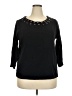 Rafaella 100% Cotton Black Cardigan Size 3X - photo 1