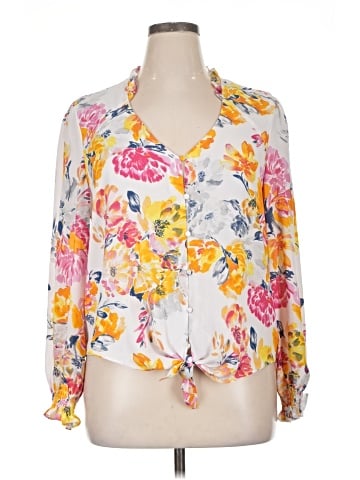 NANETTE Nanette Lepore Long Sleeve Blouse (view 1)
