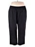 Woman Within Solid Black Active Pants Size 32WP - photo 1