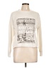 Woodstock Print Ivory Pullover Sweater Size L - photo 1