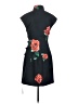 Sau Lee 100% Polyester Floral Black Cocktail Dress Size 2 - photo 2
