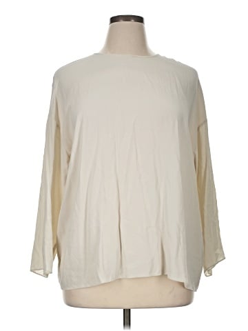 Eileen Fisher 3/4 Sleeve Silk Top (view 1)