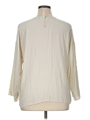 Eileen Fisher 3/4 Sleeve Silk Top (view 2)
