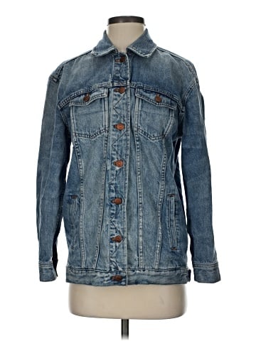 Madewell The Oversized Jean Jacket in Wortham Wash (view 1)