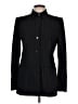 Max Mara Stripes Black Blue Wool Blazer Size 10 - photo 1