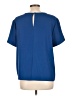 MELLODAY Blue Short Sleeve Blouse Size L - photo 2