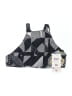 Arena 100% Polyester Graphic Gray Black Swimsuit Top Size L - photo 1