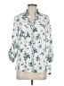A. Byer 100% Polyester Floral Ivory 3/4 Sleeve Blouse Size M - photo 1