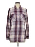 Mudd 100% Cotton Plaid Purple Long Sleeve Button-Down Shirt Size M - photo 1