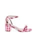 Draper James Checkered-gingham Pink Sandals Size 7 - photo 1