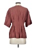 Shein Brown Short Sleeve Blouse Size 2 - photo 2