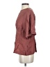 Shein Brown Short Sleeve Blouse Size 2 - photo 5
