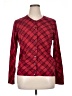 Karen Scott Plaid Red Cardigan Size XL - photo 1