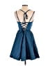 Unbranded 100% Polyester Solid Blue Cocktail Dress Size S - photo 2
