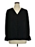 Alfani 100% Polyester Black Long Sleeve Blouse Size XL - photo 1