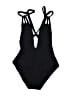 Becca Solid Black One Piece Swimsuit Size M - photo 1