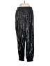 White House Black Market 100% Polyester Metallic Silver Casual Pants Size S - photo 1