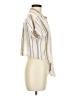 Thread & Supply Stripes Ivory Short Sleeve Blouse Size M - photo 4