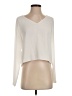 Babaton 100% Polyester Ivory Long Sleeve T-Shirt Size S - photo 1