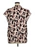 ELOQUII Animal Print Brown Short Sleeve Blouse Size 14 Plus - photo 2